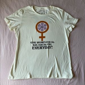 Sugarhigh Lovestoned Don’t be a Dick ~ cream boyfriend tee